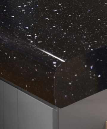 Stunning Black Sparkle 30mm x 2000mm x 600mm {kitchen_worktop} in {location1}