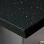 Black Andromeda Breakfast Bar 40mm x 1500mm x 900mm