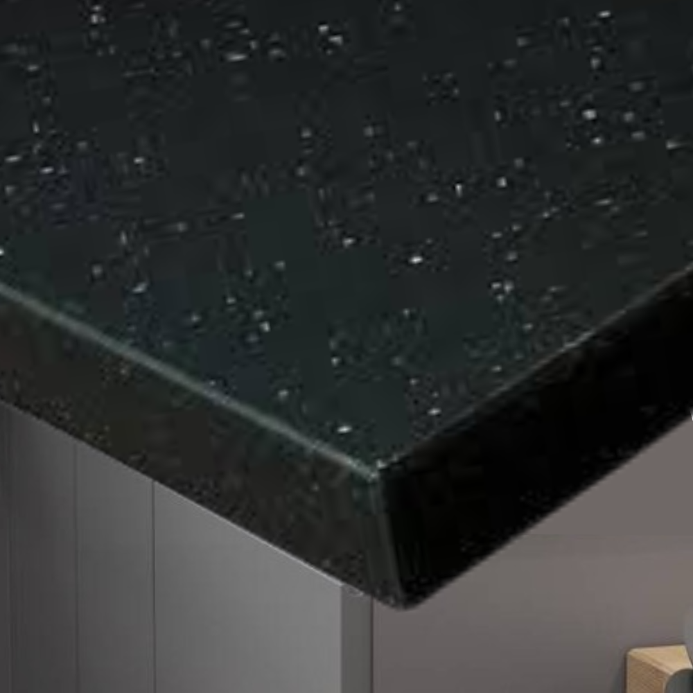 Black Andromeda Breakfast Bar 40mm x 1500mm x 900mm