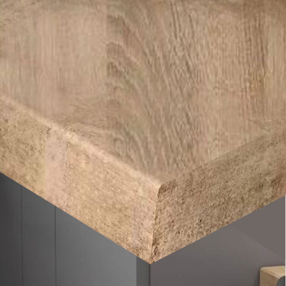 Strong Square Edge Sonoma Oak 40mm x 1000mm x 600mm {kitchen_worktop} in {location8}