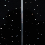 Black Sparkle Silver 2 Strip wet-wall panel 5mm