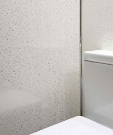 White Sparkle Silver 2 Strip wet wall panel 5mm