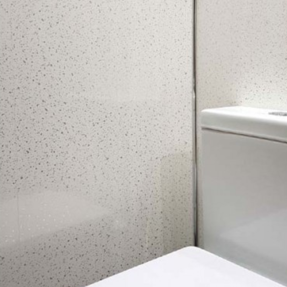White Sparkle Silver 2 Strip wet wall panel 5mm
