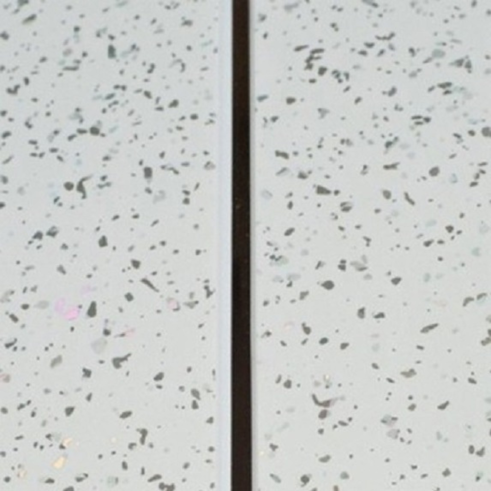 White Sparkle Silver 2 Strip wet wall panels