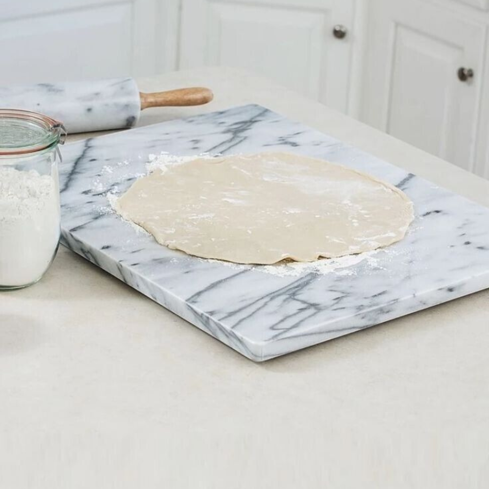 rectangular marble chopping board
