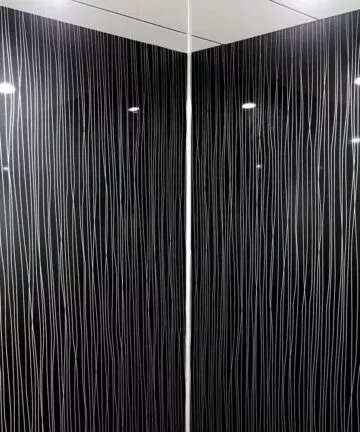 Black String Wet Wall Panels