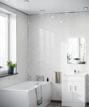 Pearlescent White Wall Panel