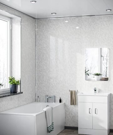 Pearlescent White Wall Panels