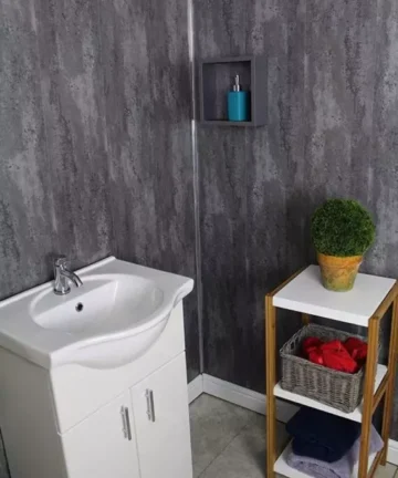 Retro Metallic Wet Wall Panels