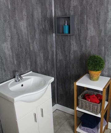 Retro Metallic Wet Wall Panels