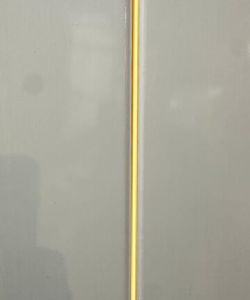 White Gloss Gold Strip Panels