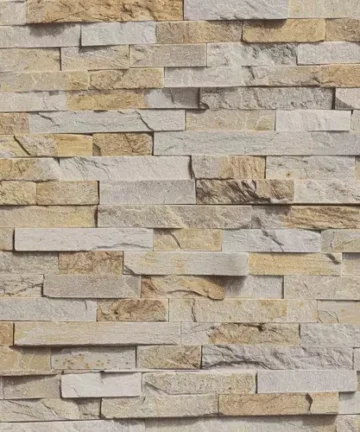 3D Beige Brick Matt Panels