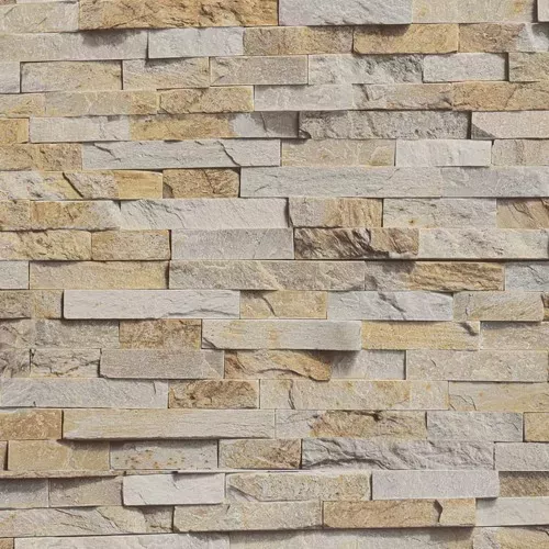 3D Beige Brick Matt Panels